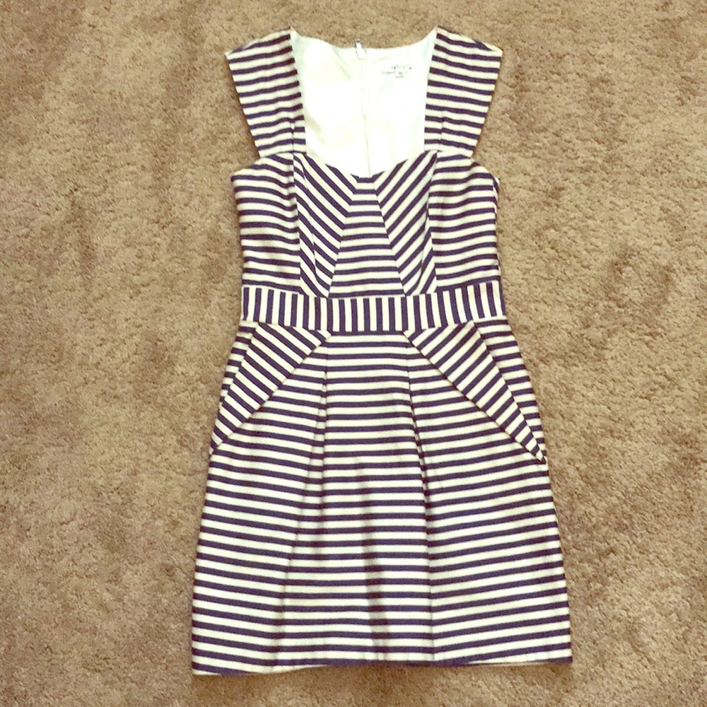 Striped cocktail dress